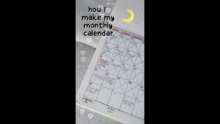 how I make my monthly calendar 🗓✍ screenshot 2