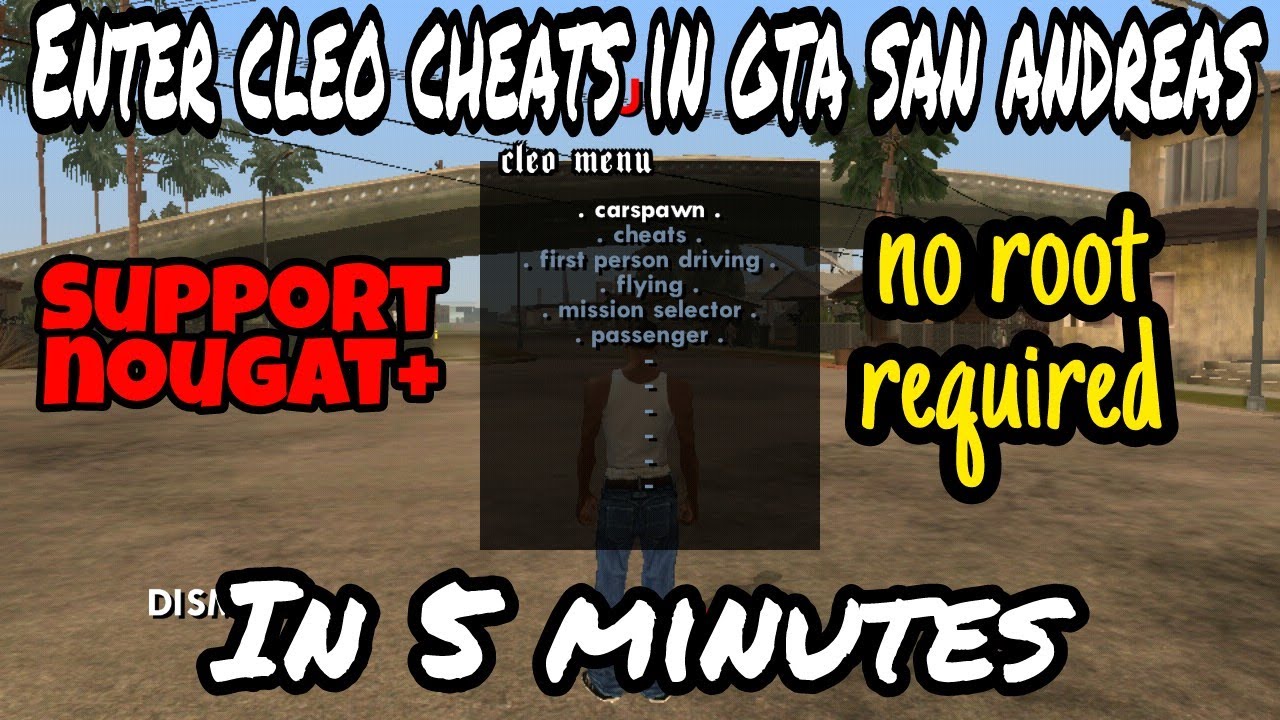 Enter cleo cheats codes in gta san andreas for free🔥🔥||support nougat+ ...