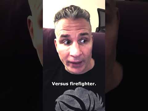 Cop vs Firefighter - Comedian Mike Vecchione