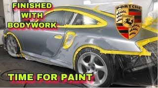 REPAIRING REBUILDING 911 996 PORSCHE TURBO QUARTER PANEL MINOR DAMAGE (PART 2)