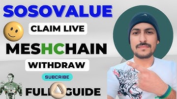 SosoValue Airdrop Claim Live | sossvalue listed claim low fees | Mesh Chain Withdrawal Full guide