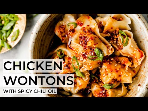 Shredded Chicken Wontons