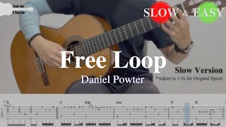 Download Lagu Free Loop - Daniel Powter | Fingerstyle Guitar TAB (+ Slow \u0026 Easy) MP3