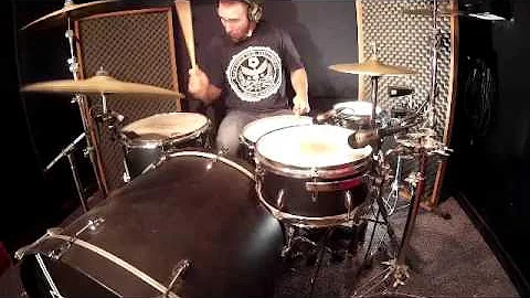 Joseph Felice recording drums