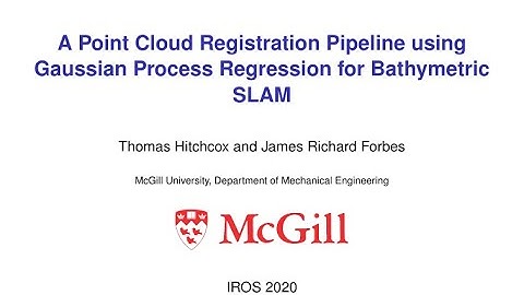 A Point Cloud Registration Pipeline using Gaussian Process Regression for Bathymetric SLAM