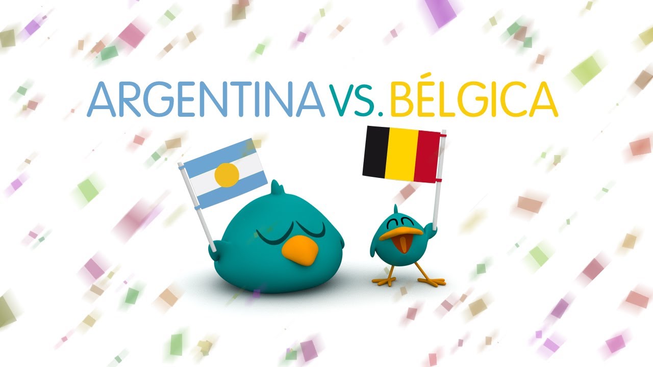 Copa do Mundo Pocoyo! Argentina vs Bélgica :) infantile systemic hyalinosis