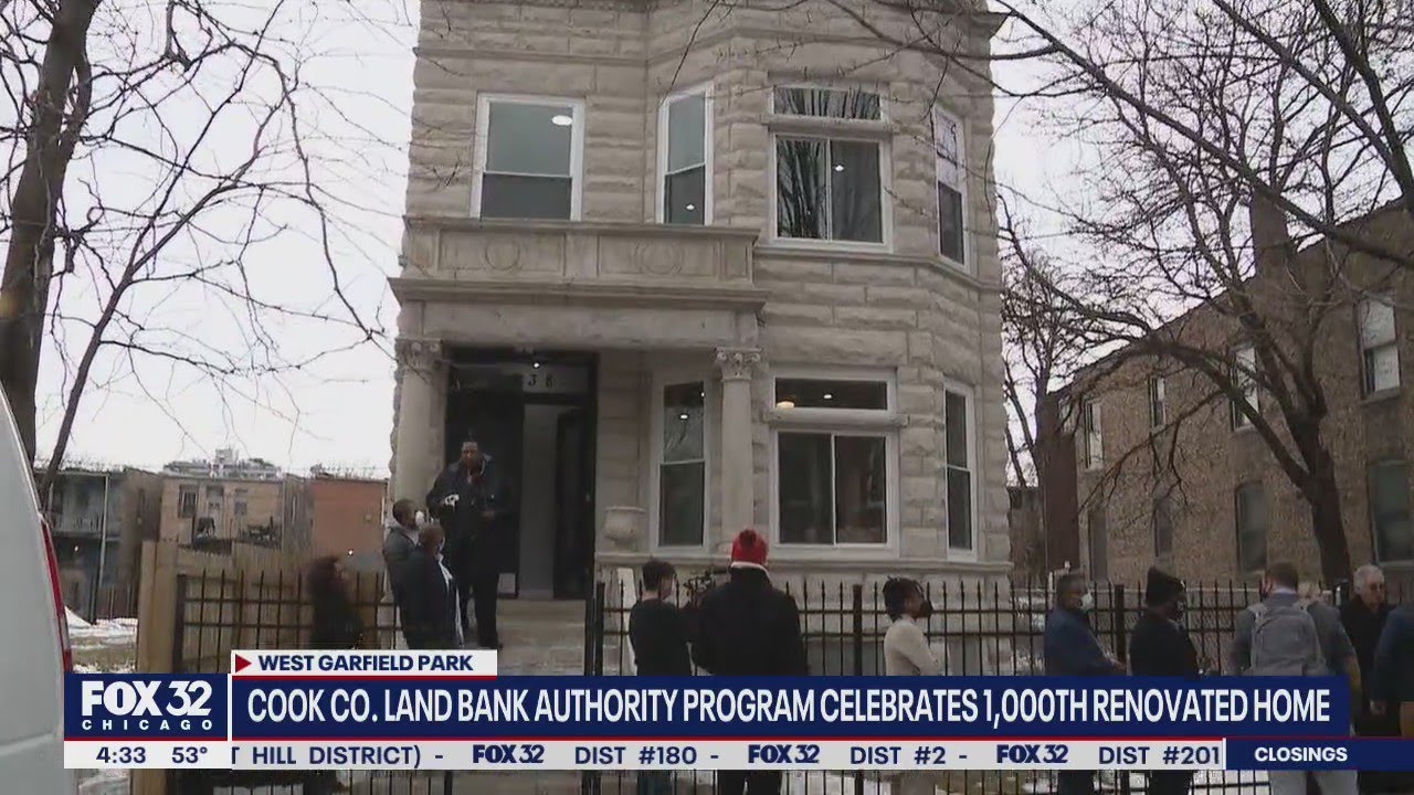 Cook County Land Bank Authority Program celebrates 1,000th renovated