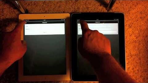 iPad vs. iPad 2 HTML app comparison