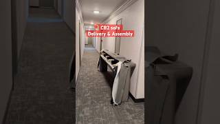 CB2 sofa delivery & reconstruction 🚚 by @couchdoctor 🆘 24/7 service📍NYC #couchdoctor #lifesavers