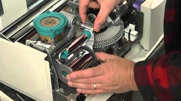 DATACARD 150i TUTORIAL   Reseating your Topper Foil Cassette