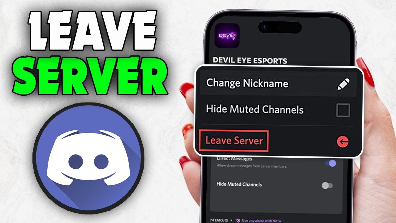 How to Leave A Discord Server on Mobile (2026) - YouTube