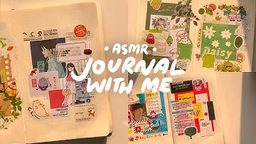 JOURNAL WITH ME // 3 spreads 🌷 ASMR (no music)