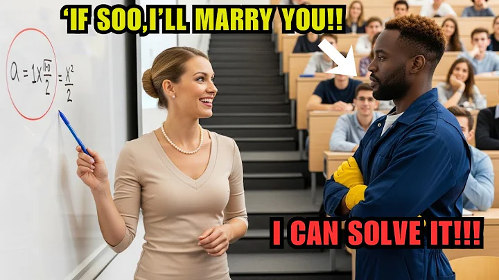 “Solve This Equation and I’ll Marry You,” Professor Laughed — Then Froze When the Janitor Solved It.