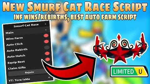 New Smurf Cat Race Script | Inf Wins, Best Auto Farm Script | Roblox Scripts | Mobile/PC | Delta X