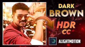 Ae inspired Dark Brown RED CC Like Ae in Alightmotion | Alightmotion preset pack