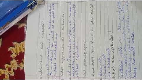 Unit 1: Cellular Organization| Test yourself 2| Page 14 | science fact file|class 6