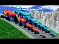 Big &amp; Small Monster Truck Lightning Mcqueen vs Monster Truck King | BeamNG.Drive