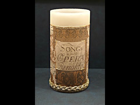 Decoupage candle tutorial