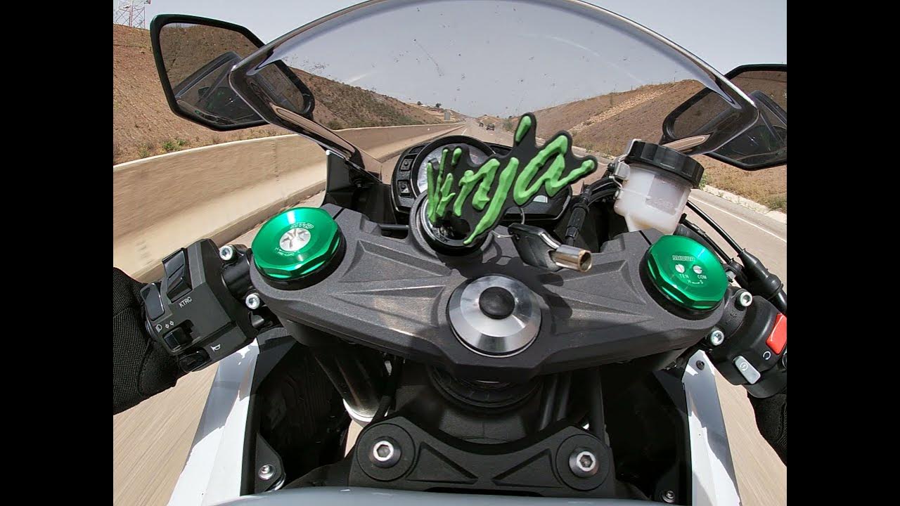 Top speed on my kawasaki ZX636 2017 YouTube