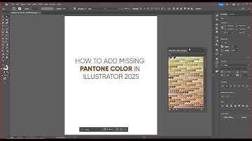 How to add missing pantone in illustrator 2024-25