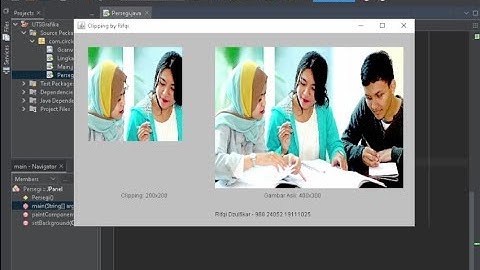 Membuat Clipping Persegi Java