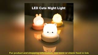 USB Charging Night Light Cute Clap Control Pet Shaped Sleep Lamp Bedroom Decorative Children's Gift screenshot 2