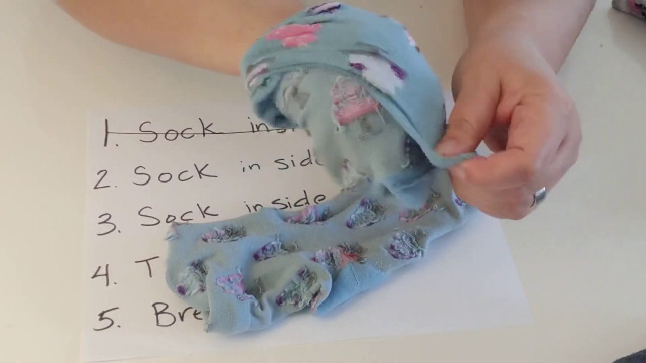 How to Turn Socks Inside Out - Functional Skills Practice for Children 