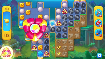 Fishdom 🐠🐟 Level 343 - ALL BOOSTERS GAMEPLAY