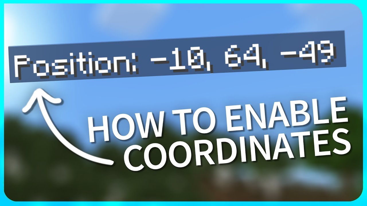 how to bring up coordinates in minecraft on mac