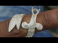 Colombian emeraldwith silver