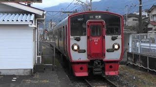 【815系】JR日豊本線 日出駅に普通列車到着