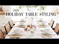 HOMEGOODS TABLE STYLING / How-to style a table for the holidays!