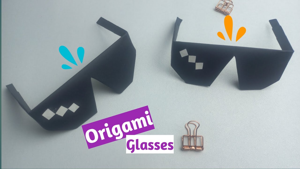 Easy Origami Glasses | Diy Origami | Origami Glasses