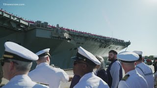 Sen. Mark Warner speaks to military families at ODU
