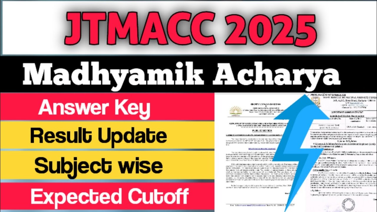 Jharkhand Madhyamik Acharya 🎯 Answer Key ☑️ Result Update ☑️ Subject wise 👉 SAFE SCORE ☑️ CUT-OFF‼️