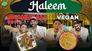 We tried Expensive ₹999 Baahubali Haleem Vs Vegan Haleem | Hyderabad | Chai Bisket Food