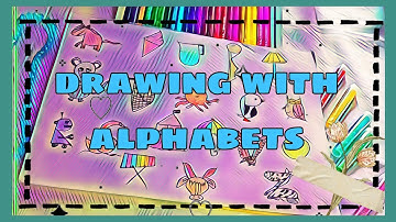 How to draw with alphabets drawing Part-2 |Alphabets drawing#alphabet#alphabets#drawingtutorial
