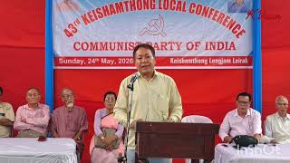 Speech of the invitee 1; Comrade Ksh Shanta, leader CPI (M) Manipur.