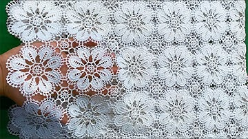 How to Crochet LACE PATTERn 🧶 NEW CROCHET MOTIF PATTERN Witch Easy Tutorial Crochet Stitch