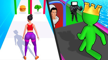 TWERK RACE 3D vs GIANT RUSH - Satisfying Double Gameplay New Levels Walkthrough Android