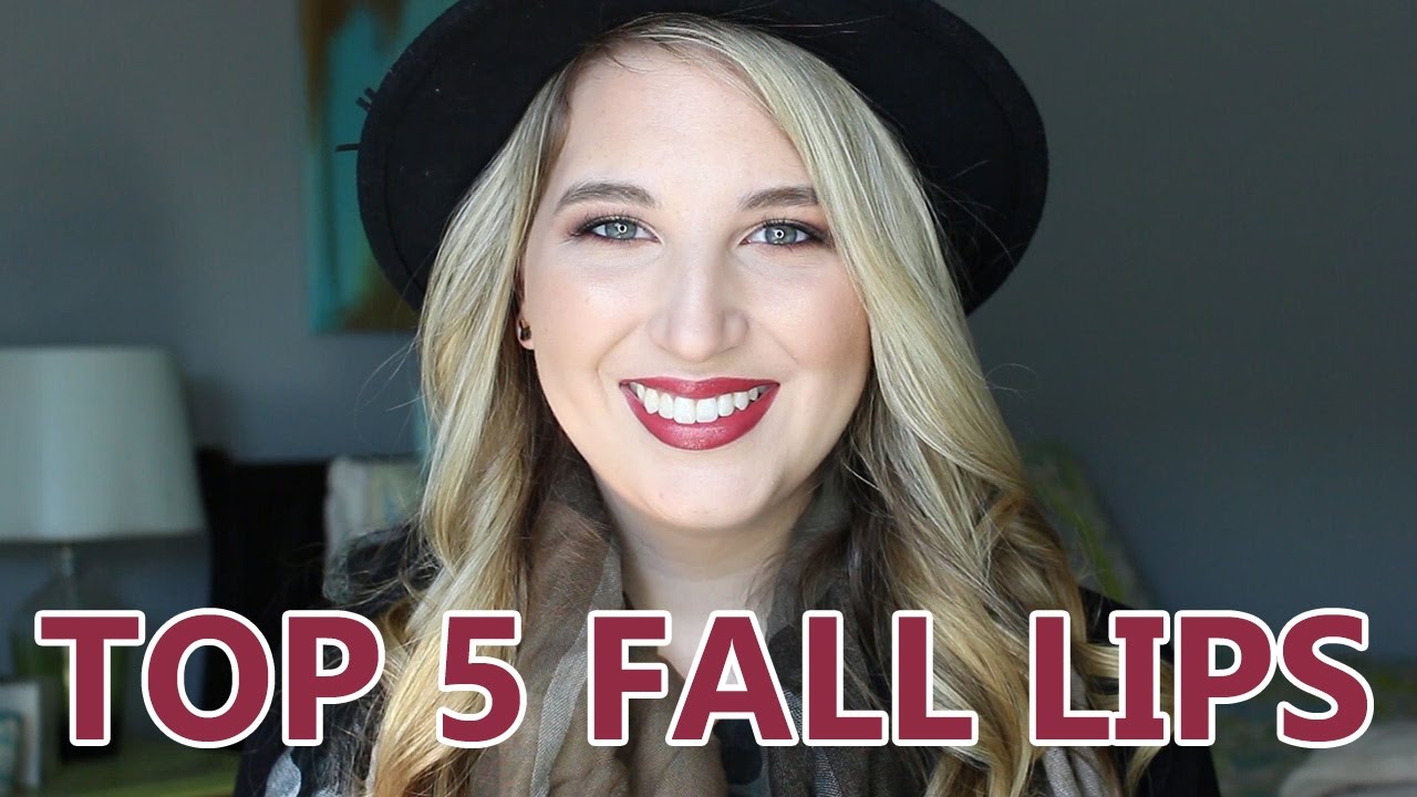 My Top 5 Fall Lipsticks - YouTube