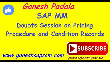 SAP MM Twijfelsessie over prijsprocedure en conditierecords - Toegangsvolgorde, conditietabel