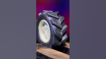 Burning toy car wheel #shorts