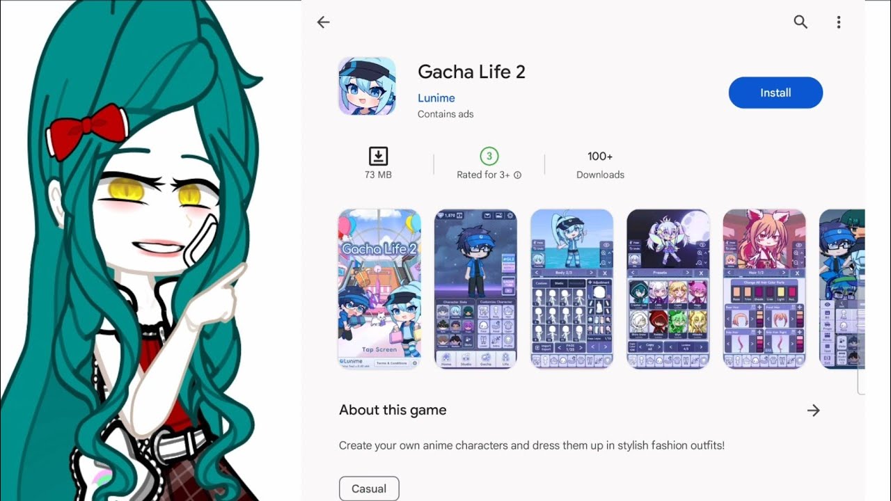 Lunime - Gacha Club has officially been released for Android! It might take  a few hours to appear in your Google Play store to download depending on  your country. Click the link