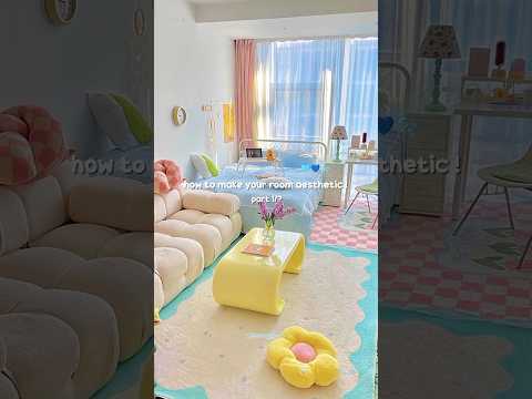 aesthetic room decor idea !✨🎐 #room #aesthetic #diy #viral #shorts