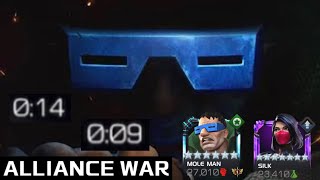 Ascended Mole Man and 7 Star Silk Shred Alliance War! | Mcoc