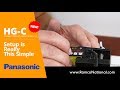 Panasonic HG-C laser sensor 2 point teach simple set-up