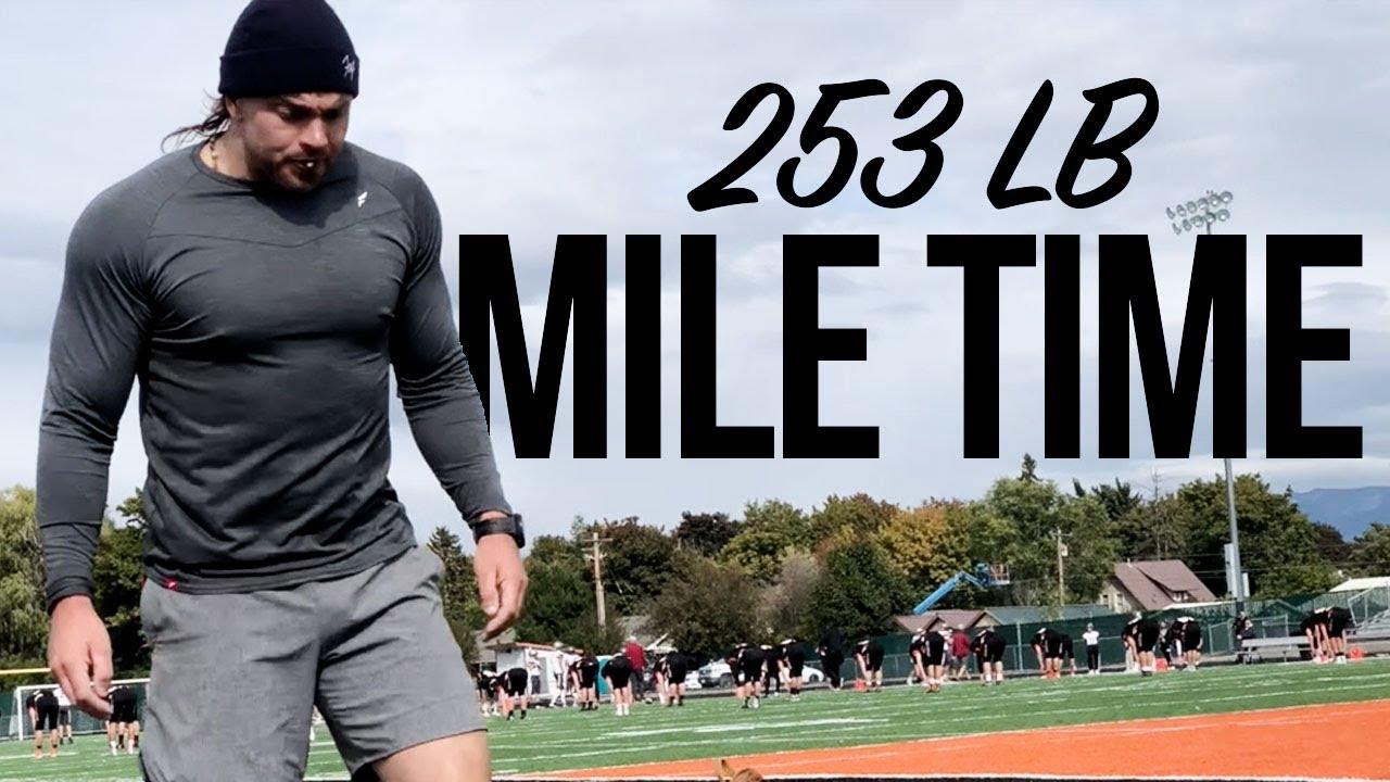 6 Minute mile at 250 pounds