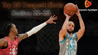 20 Best Of Nba Deepest Shots Nba Season 22-23 Gameon Spotlight