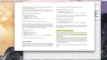 Class 5: Swift Optionals and Forced Unwrapping